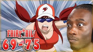 THIS RACE WAS CRAZY!  Fairy Tail -  Episode 69, 75 | Reaction