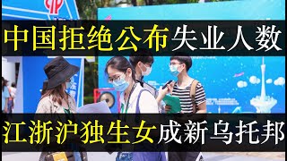 中国拒绝公布失业人数，江浙沪独生女成新乌托邦。经济不断下行国家统计局全盘失守，就业率连编都惨不忍睹所幸不公布。全民抓间谍深入校园引民怨沸腾，不如按比例来建议5%。（单口相声嘚啵嘚之中国经济崩溃）