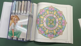 Color and Chat | pastel markers | mandala part 2 final