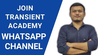 @Transientclasses Whatsapp channel. #transientacademy