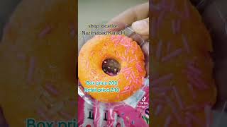 Master Donut strawberry cake with candy sprinkles soft and sweety