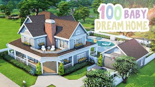 100 Baby Dream Home 🧩🧸 || The Sims 4: Speed Build