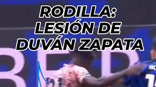 RODILLA: LA LESIÓN DE DUVÁN ZAPATA. EXPLICACIÓN DEL MECANISMO LESIONAL