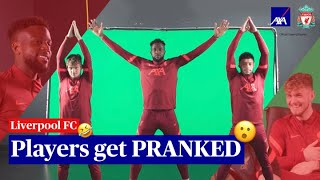 LFC players Harvey Elliot and Divock Origi get PRANKED by Alex Oxlade-Chamberlain | AXA UK