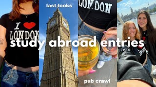 london study abroad diaries | final days & pub crawl