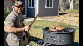 Chad Mendes Grilling Entire Venison Hind Quarter!!| The FLIP FLOP!