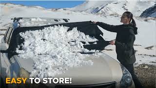 Windshield Cover for Ice and Snow | Heavy Duty 600D Oxford Fabric | Windshield Protector for Cars