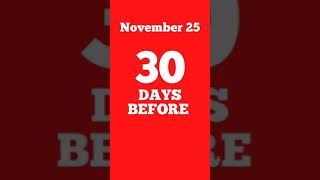 30 Days before Christmas 2022 - November 25