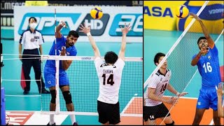 INDIA🇮🇳 VS JAPAN🇯🇵 ASIAN SENIOR VOLLEYBALL CHAMPIONSHIP 1ST SET || HIGHLIGHTS