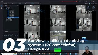 Sunell: SunView – aplikacja do obsługi systemu (PC oraz telefon), usługa P2P.