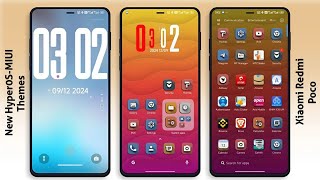 3 New HyperOS-MIUI Themes for Xiaomi,Redmi,Poco | Best HyperOS-MIUI Themes🤩