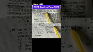 NEET Question Paper 2023 | NCERT Reading with PYQ | neet mcq practice biology | ncert based MCQ