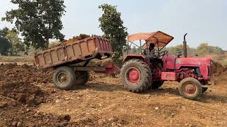 JCB 3DX Eco XPART Loading Mud In Mahindra 475 DI And John Deere 5036 D | Tractor And JCB