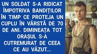 Un soldat s-a ridicat împotriva bandiților în timp ce proteja un cuplu în vârstă de 70 de ani...