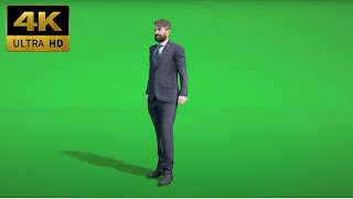 009 - Green Screen | Chroma Key | Character Man | 4K