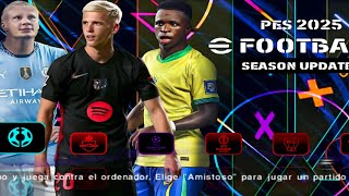 PES 2025 Nueva Edición Pará El Emulador PPSSPP Android Con Narración En Español