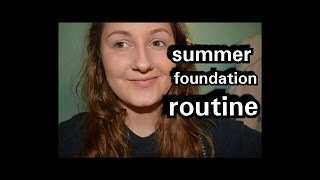 Summer foundation/highlight/bronzer routine