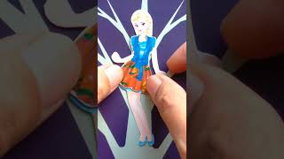 Disney Princess Elsa dress up #shorts #short #viral