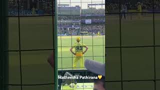 Matheesha Pathirana💛 CSK 🥳  #shorts #youtube #trending #viral #dhoni #csk #ipl