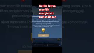 Menghindari pertandingan !!! invalid. #videoshorts #mobilelegends