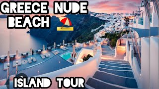 Greece nude beach & Island tour//the heat wave and fire 🔥 in Greece