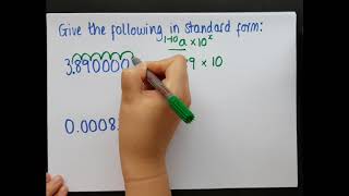 Converting to standard form/scientific notation