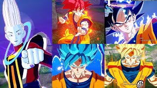 Goku All Transformations Vs Whis - Dragon Ball: Sparking! Zero