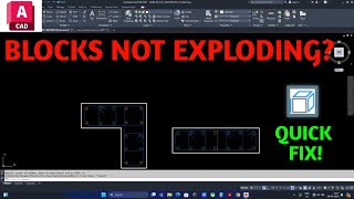 Why your AutoCAD Blocks aren't Exploding #autocadtutorial