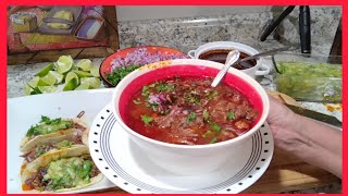 RECETA DE BIRRIA DE RES Prueba está receta qué está riquísima🔥🔥🔥Con su salsa Macha🌶️🍅