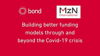 Building better funding models through and beyond the Covid-19 crisis webinar