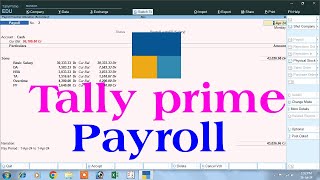 payroll in tally prime | payroll in tally | tally prime | how to prepare payroll in tally prime