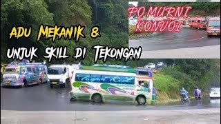 Waktunya Adu Skill dan Kemampuan para sopir Bus Gunung || tikungan wajib ngegass