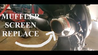 Dirt bike muffler repair