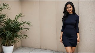 Asha’s Sleek Ribbed Knit Bodycon Dress: Effortlessly Stylish! 🌟👗