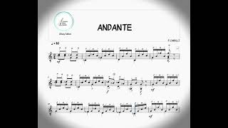 Gitar Notaları  ANDANTE F CARULLI  Guitar Sheet . Klasik Gitar Notaları .