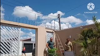 fui auxiliar meu amigo Márcio na instalação de  câmeras de segurança em Extremoz RN