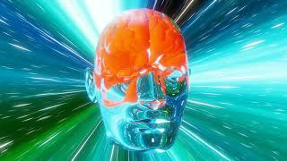 #Футаж мозг стеклянного человека ◄4K•HD► #Footage glass man brain