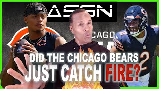 DID THE CHICAGO BEARS CATCH FIRE? #nfl #football #viral #chicagobears #washingtoncommanders