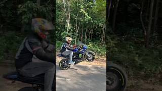 Wheelie on R15 v3 #yamaha #motovlog #r15 #r15v3 #wheelie #viral #viralvideo