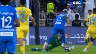 لقطة طرد اوسبينا في مباراة النصر ضد الهلال