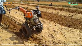 Single Plough by Mini Tiller বোষ ফালে চাষ।