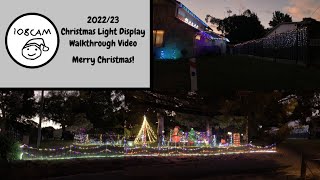 108CAM's Christmas Light Display Walkthrough Video