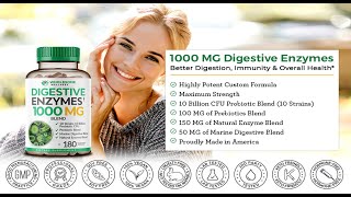 Digestive Enzymes 1000MG Plus Prebiotics & Probiotics Supplement Review 2022