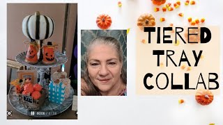 HALLOWEEN TIERED TRAY COLLAB | HALLOWEEN DECOR