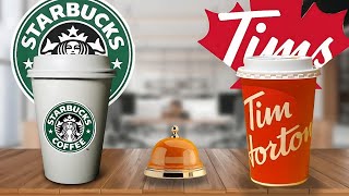 "Tim Hortons vs. Starbucks: The Coffee Showdown You Didn’t Know You Needed! Who Brews It Best?"