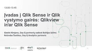 Įvadas į Qlik Sense ir Qlik vystymo gairės: QlikView ir/ar Qlik Sense