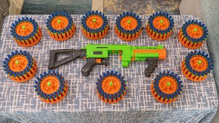 SHOOTING 430 NERF DARTS AS FAST AS POSSIBLE #19 | Adventure Force Villainator