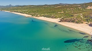 Spiaggia di Scivu (Arbus - Sardegna) aerial drone