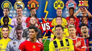 Ronaldo's Team 🆚 Lewandowski's Team 🔥💪(Ronaldo, Benzema, Rooney, Lewandowski)