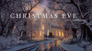 CHRISTMAS EVE ambience asmr | Cathedral сhoir, сhurch singing, coach, steps in the snow.